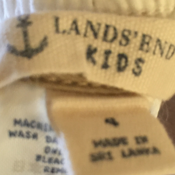 Boy's Lands' End Khaki Pants - Picture 3 of 5